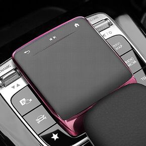 BOHISEN Car Center Console Mouse Protect Cover TPU Touchpad Cover Accessories for Mercedes Benz A B CLA GLE GLS GLB GLA 2020-2022 (Black)