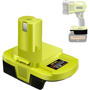 DM18RL Battery Adapter for Dewalt/Milwaukee to Ryobi Battery Adapter, Convert for Dewalt 20V Llithium Battery to Ryobi Tool 18V P105 P107 P108 Battery with 5V 2.1A USB Charge