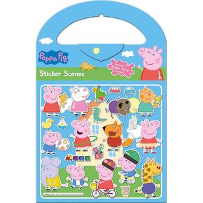 01.70.29.010 Peppa Pig Activity Set-Includes Six Scenes and Over 50 Reusable Stickers, Blue, 23.5cm x 15.5cm