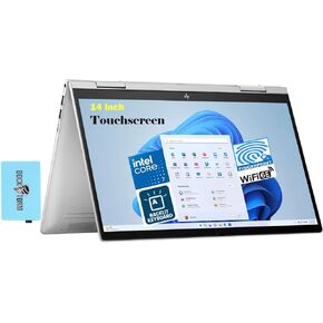 HP Envy x360 High Performance 2-in-1 Laptop 14.0" Touchscreen IPS FHD (Intel 10-Core 7 150U, 16GB RAM, 1TB PCIe SSD, Backlit KYB, Fingerprint, WiFi 6E, BT 5.3, Win 11 Home) w/DKZ Hub USB Port Expander