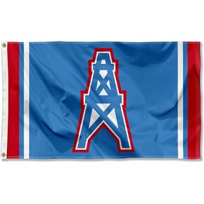 Tennessee Titans Houston Oilers Vintage Large 3x5 Flag