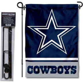 Dallas Garden Flag with Stand Holder