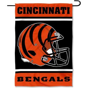 Cincinnati Bengals Helmet Double Sided Garden Banner Flag