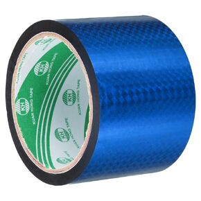 uxcell Washi Prism Tape 2.8 Inch x 55 Yards Holographic Metalized Reflective Tape for Holiday Packaging and Decoration, DIY and Art Craft (Blue)