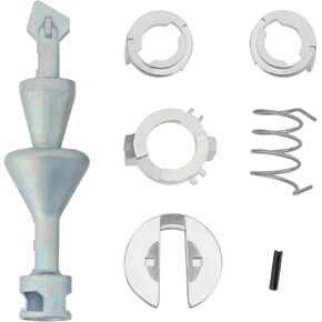 A Set of Front Left or Right Door Lock Repair Kit Compatible with BMW 3 Series E90 E91 E92 E93 Propeller Length 78mm Lock Cylinder Repair Kit Silver