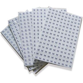 3000 Pieces Clothing Size Stickers Clothing Size Round Sticker Labels Round Clothing Labels 1/2 Inch Adhesive Apparel Sticker Include 5 Sizes(S, M, L, XL, XXL)