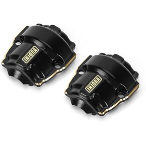 INJORA 7g Brass Differential Covers Front and Rear Axle Diff Cover for 1/18 RC Crawler Redcat Ascent-18，2PCS