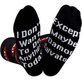 GJTIM 2 PAIRS Vampire Inspired Gift Socks Novelty Birthday Gift For Fans