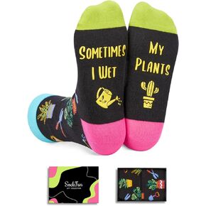 sockfun Funny Socks For Men Women, Gardening Gifts, Nature Lover Gifts, Pot Leaf Gifts, Plant Gifts, Plant Socks Gardening Socks