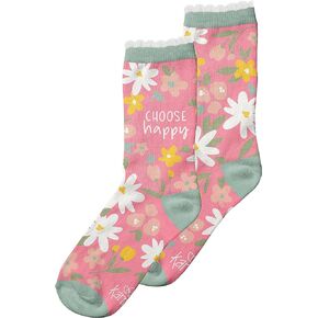 Karma Women's Crew, Choose Happy, One Size