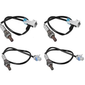 X AUTOHAUX 4pcs Oxygen Sensor 4 Wire Upstream Downstream Air Fuel Ratio O2 Sensor 213-4229 234-4668 for Cadillac Escalade for Chevrolet Silverado 1500 4.8L