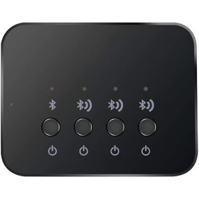 Bluetooth 4.0 Audio Sharer Audio Adapter 3.5mm Wired Wireless Stereo Music Sharing Device 1 in 3 Out Wireless Bluetooth and Audio Cable Connection Mode