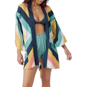 O'NEILL Womens Josie Long Sleeve Top, Multi Clr, Xl2X