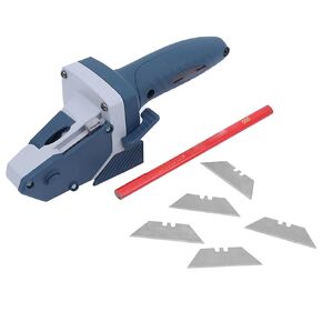 Fafeicy Gypsum Board Cutter, Multifunctional Manual Portable Hand Push Cutting Tools, with Builtin 5 Meter Tape Measure, for Cutting