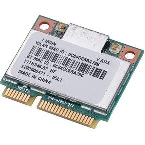 Dual Band 2.4G/5Ghz Wireless Network Card, 300Mbps Bluetooth 4.0 WiFi Mini PCI E Wireless Card for Desktop Computers
