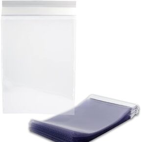 VERSA-TAGS Form Holder, Buyers Guide Holder, Buyers Guide Window Hangers, Buyers Guide Window Holder for Car Dealership, Forms Holder, 9" x 13" Clear Plastic Pouch, Packaged 50 Per Pack