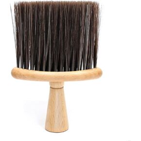 Car Interior Detailing Brush, Anti-Static Soft Bristle Cleaning Wood Brush, Universal Vehicle Dashboard, Air Conditioner Vents, Computer etc Interior Cleaning Tool Accessory (Beige)