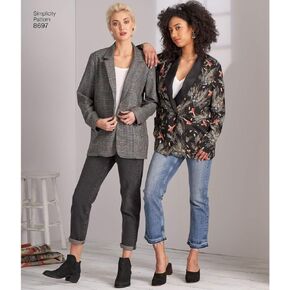 Simplicity Creative Patterns Pattern 8697 Misses'/Women's Oversized Blazer Tops