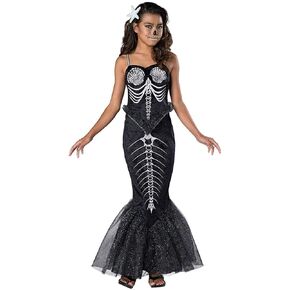 girls Girl's Skeleton MermaidCostume