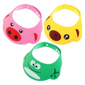 NUOBESTY Kids Shampoo Kids Shampoo 3 Pieces Baby Shower Bathing Cap Cartoon Frog Pig Shampoo Bath Caps Soft Adjustable Bathing Bath Cap for Toddler Children Newborn Hat Newborn Hat