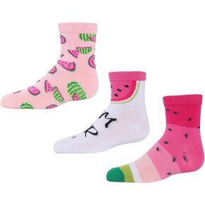 MeMoi Watermelon Ankle Socks 3-Pack