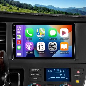 9-Inch IPS Touchscreen Android 12 Car Stereo for Toyota Sienna 2015-2018 with Wireless CarPlay & Android Auto 2+32GB Car Radio, Support GPS, WiFi, Bluetooth, FM Radio, Backup Camera, SWC, Dual USB