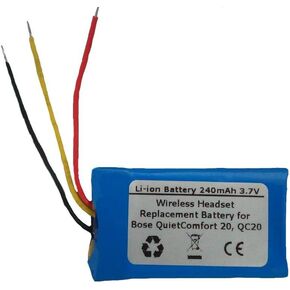 240mAh/3.7V Replacement Battery for Bose PR-452035, QuietComfort 20, QC20 Wireless Headset