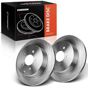 A-Premium 12.23 inch (310.6mm) Rear Drilled and Slotted Disc Brake Rotors Compatible with Select Nissan and Infiniti Models - Pathfinder 2013-2019, Quest, Murano, Q50, Q60, Q70, FX35, FX37, M37