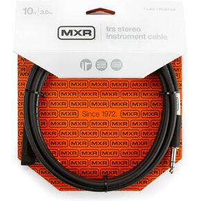 JIM DUNLOP MXR 10 FT TRS Stereo Cable-Right/Straight, Black (DCIST10R)