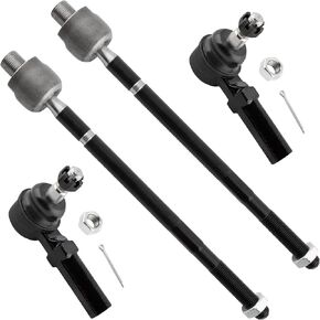 BOXI 4pcs Front Inner Outer Tie Rod Ends Fit for Chevrolet Corvette 1997 1998 1999 2000 2001 2002 2003 2004 2005 2006 2007 2008 2009 2010 2011 2012 2013 for Cadillac XLR 2004-09 | Replace EV343 ES2231