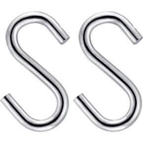 S Hooks Heavy Duty Hammock S Hooks Galvanized Hooks 3.7 inch M9 9.2x93mm 2pcs