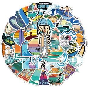 Sports Aesthetics Stickers for Adults Teens, 50PCSCute Vinyl Waterproof Sports Equipment Mixed Stickers Bulk for Water Bottle, Phone Skateboard Laptop, Sport Gift, Sport Party Favors (Sports)