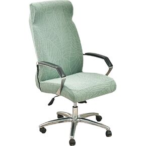 KRFOONN Computer Office Chair Covers Stretch Computer Chair Slipcover Desk Chair Covers Removable Washable Chair Protector Cover with Zipper for Armrest Chair Universal Desk Rotating Chair (L, 04) in Kuwait