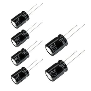 Replacement for 6 pcs Panasonic FR Series Capacitors 50V 100uf Ultra Low ESR