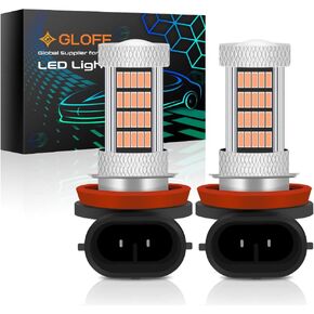High Power 92smd LED Bulbs Red 9005 9006 9145 9140 H10 Super Bright Fog Light or Daytime Running Driving Lights (DRL Lamps) Replacement for Cars,Trucks, SUVs, Vans