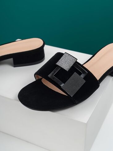 GORGLITTER Women's Strappy Heel Sandals Dressy Open Toe Slip On Shoes in Saudi Arabia