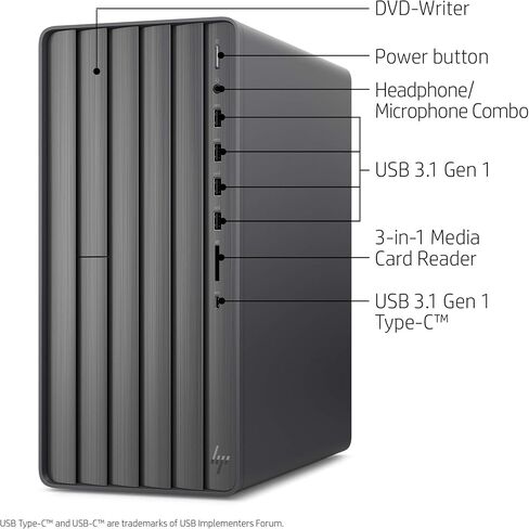 كمبيوتر مكتبي اتش بي انفي، انتل كور i7-9700، رام 16 جيجا، قرص صلب 1 تيرابايت، 512 جيجا اس اس دي، ويندوز 10 (TE01-0020، اسود) in Saudi Arabia