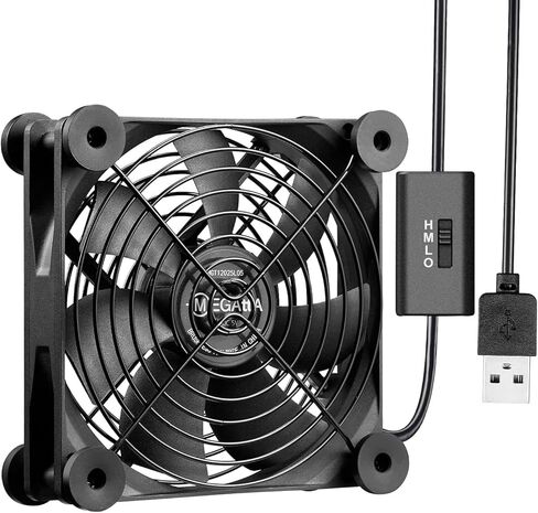 M12 120 مم مروحة صامتة فائقة الهدوء، مروحة USB لوحدة التحكم في الألعاب وجهاز استقبال مكبر للصوت HD DVR راوتر تبريد خزانة الكمبيوتر in Kuwait