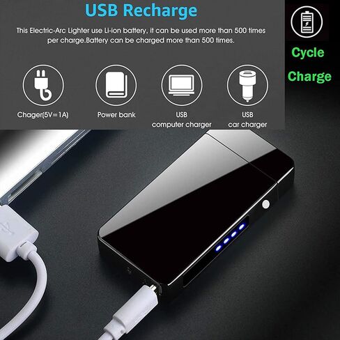 ولاعة قوسية، ولاعة كهربائية ذكية، ولاعة قابلة لإعادة الشحن عبر USB ولاعة عديمة اللهب مقاومة للرياح ولاعة بلازما خفيفة الوزن للنار، وحفلات الشواء، والألعاب النارية، والشموع، والتخييم - في الهواء الطلق في الداخل (التنين الجديد) in Kuwait