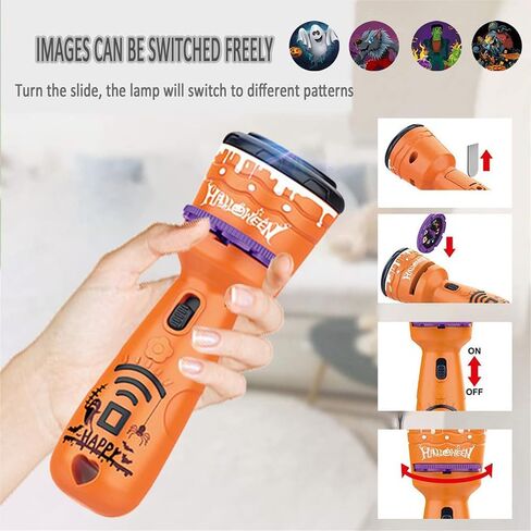 مصباح يدوي للهالوين من SupLee، 24 لعبة عرض مختلفة للصور. in Kuwait