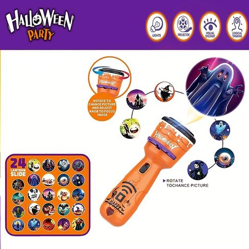 مصباح يدوي للهالوين من SupLee، 24 لعبة عرض مختلفة للصور. in Kuwait