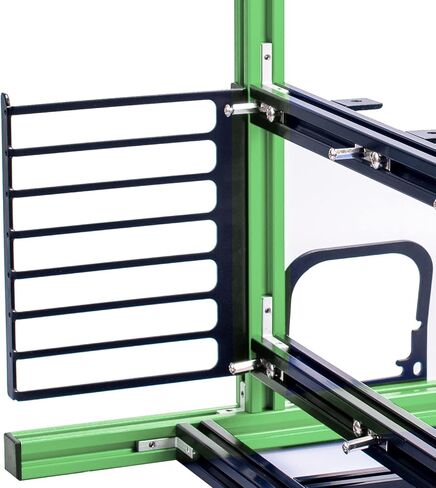 Computer Case Computer Chassis Open Frame Aluminum Computer Open Case Bracket PC Vertical DIY Frame Open Air Gaming Computer Case Chassis for ATX, M ATX, ITX Motherboards (Blue Black) in Saudi Arabia
