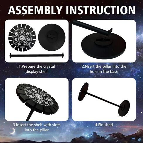 AHANDMAKER Pendulum Display Stand Wooden Pendulum Display Stand Stones Rocks Crystal Pendulum Holder with 18 Slots for Crystals Necklaces Accessories Decoration Spirit Altar Decoration - Chakra in Saudi Arabia