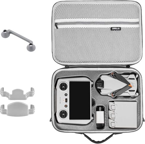 حافظة O'woda Mini 3 / Mini 3 Pro RC مع حامل المروحة + واقي العصا، حقيبة حمل 3 في 1 حقيبة تخزين من البولي يوريثان طقم صندوق سفر لملحقات طائرات DJI Mini 3 / Mini 3 Pro بدون طيار in Saudi Arabia