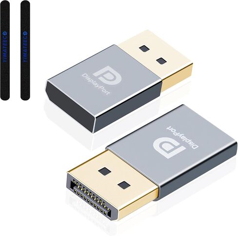 Displayport Dummy Plug EDID Emulator Virtual Display Adapter, Headless Ghost Adapter DP Dummy Plug 4K Supports up to 3840x2160 @60HZ, 1080P (Headless Ghost Display Emulator, 2 Pack, Grey) in Saudi Arabia
