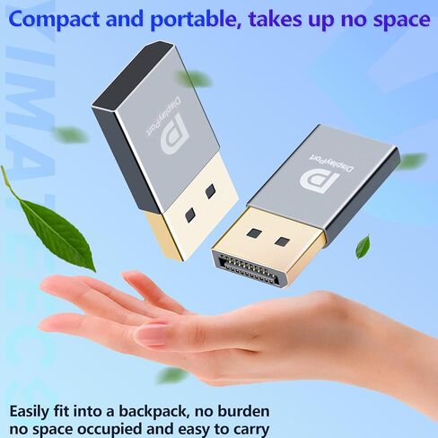 Displayport Dummy Plug EDID Emulator Virtual Display Adapter, Headless Ghost Adapter DP Dummy Plug 4K Supports up to 3840x2160 @60HZ, 1080P (Headless Ghost Display Emulator, 2 Pack, Grey) in Saudi Arabia