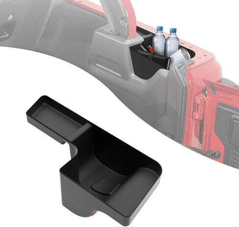 MIKKUPPA Wheel Well Storage Bin, Cargo Tray Rear Trunk Organizer Compatible with 2018-2023 Jeep Wrangler JL JLU Interior Storage Accessories, Left & Right Side, Black in Kuwait