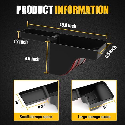 MIKKUPPA Wheel Well Storage Bin, Cargo Tray Rear Trunk Organizer Compatible with 2018-2023 Jeep Wrangler JL JLU Interior Storage Accessories, Left & Right Side, Black in Kuwait