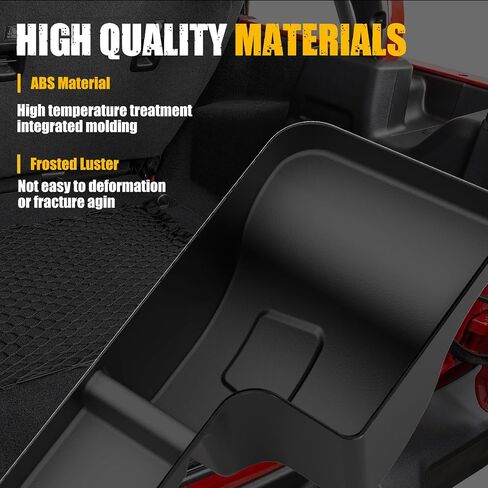 MIKKUPPA Wheel Well Storage Bin, Cargo Tray Rear Trunk Organizer Compatible with 2018-2023 Jeep Wrangler JL JLU Interior Storage Accessories, Left & Right Side, Black in Kuwait