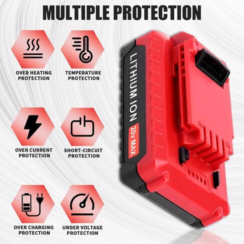 3000mAh 20 Volt PCC682L Replacement Battery Compatible with Porter Cable 20V Battery Lithium PCC680L PCC681L PCC682L PCC685L PCC660B PCC790B Cordless Power Tools in Saudi Arabia